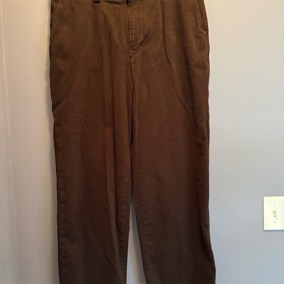 Eddie Bauer Other - Eddie Bauer Chino Pants Mens 36x34 Dark Brown Relaxed Fit Straight Leg